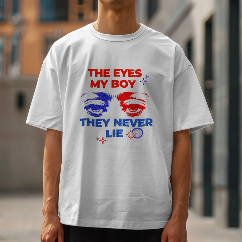 Eyes Never Lie Unisex Oversized  Tee