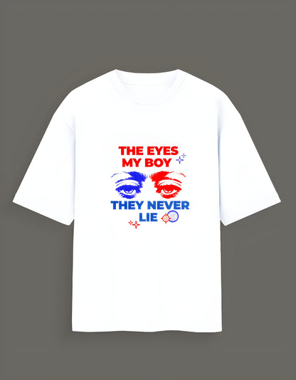 Eyes Never Lie Unisex Oversized  Tee